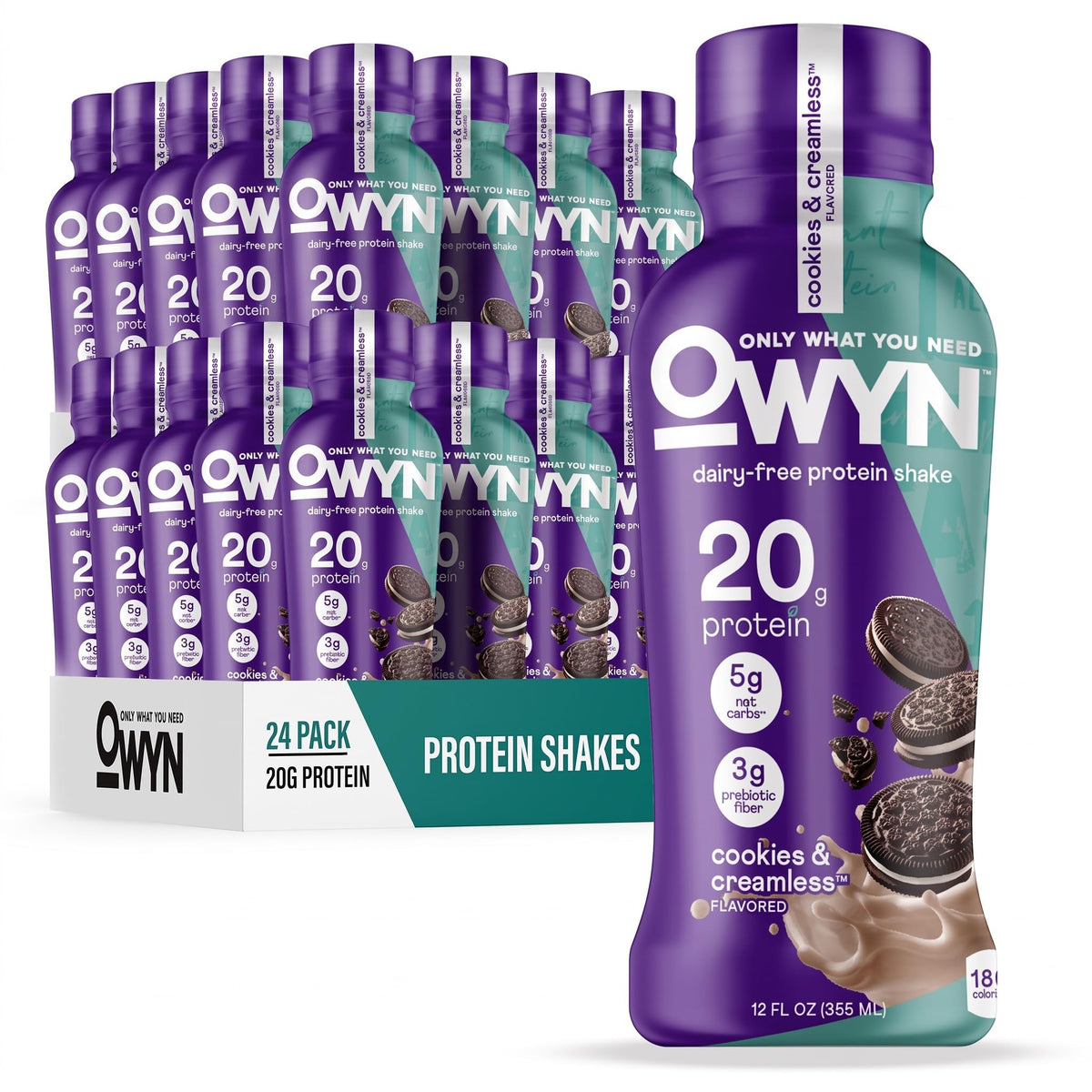 OWYN Only What You Need Cold Brew Coffee Flavored 20g Protein Shake, 12 Ct